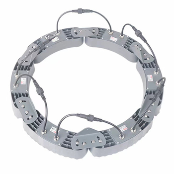 Vanjska LED kružna svjetiljka za drvo, vrtni flood svjetlo, aluminijsko kućište, IP66, 24V, 12 LED