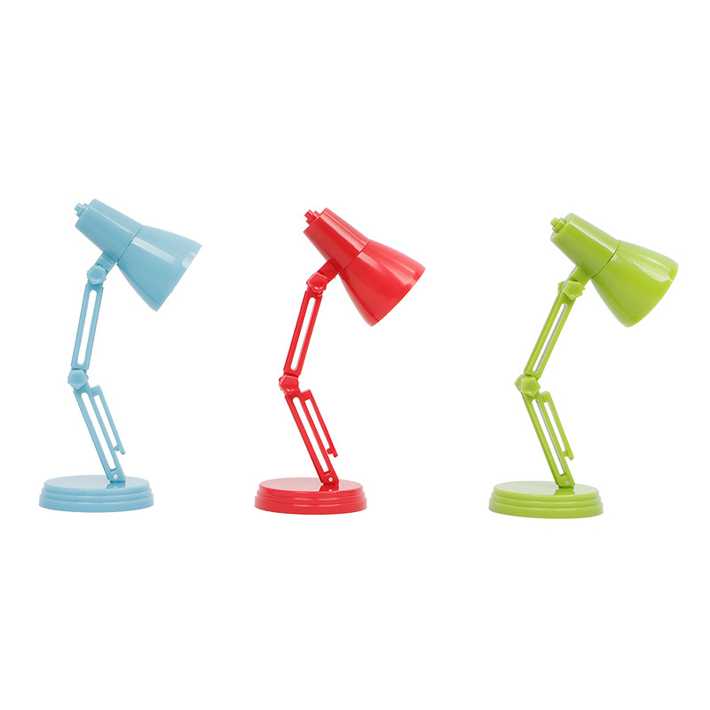 Lampă de birou mini pliabilă cu LED multicolor pentru studiu și iluminat de noapte
