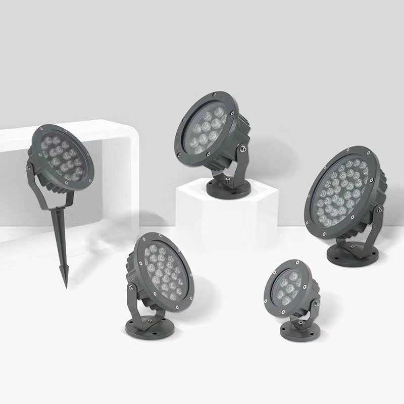 Blade floodlight s podesivim kutom, vanjska vodootporna projekcijska svjetiljka za dvorište s uzemljenim utikačem