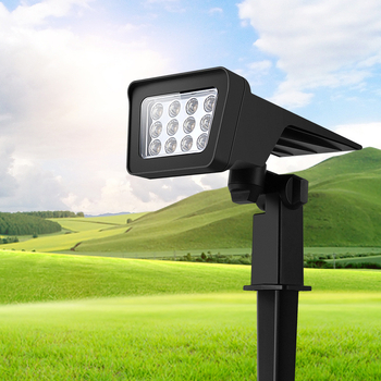 Vanjski LED podni reflektor na solarnu energiju za dvorište, osvjetljava stabla, vodootporna rasvjeta krajolika i travnjaka.