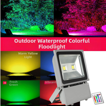 Daljinski upravljano RGB LED flood svjetlo za vanjsku rasvjetu, osvjetljenje drveća, vrta i parka, vodootporno