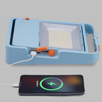 LED solarni punjivi flood light 150W, prijenosno vanjsko nužno osvjetljenje s daljinskim upravljačem, vodootporno