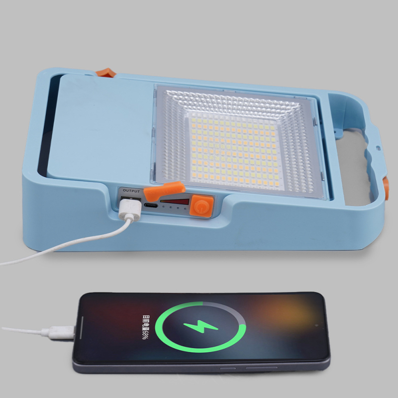 LED solarni punjivi flood light 150W, prijenosno vanjsko nužno osvjetljenje s daljinskim upravljačem, vodootporno