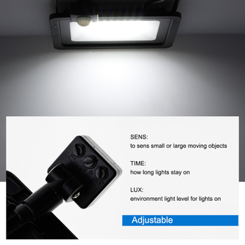 LED reflektor s senzorom pokreta za vanjsku upotrebu, aluminijsko kućište, IP66, 64 LED, 4500 lm, 3000K/6500K, kut zračenja 120°, model XKD-GYD-XPG