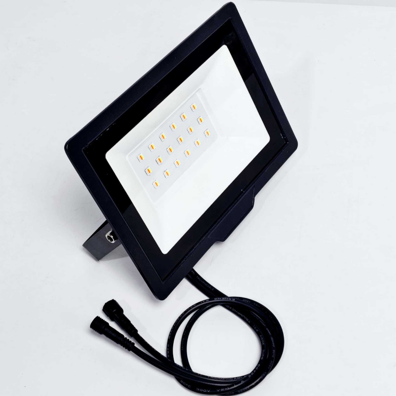 RGB LED прожектор за стена и ландшафтно осветление на открито, IP66 водоустойчив, 100W, димируем, WS2811 контролер