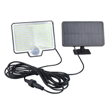 Odvojiva solarna zidna svjetiljka s 294 LED, za vanjski dvorišni prostor, s rotirajućom glavom