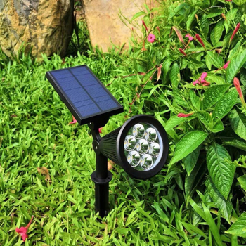 Solarne LED reflektorske lampe za travnjak i vrt, vanjske zidne lampe, osvjetljenje drveća i zemljom ugrađene rasvjetne staze