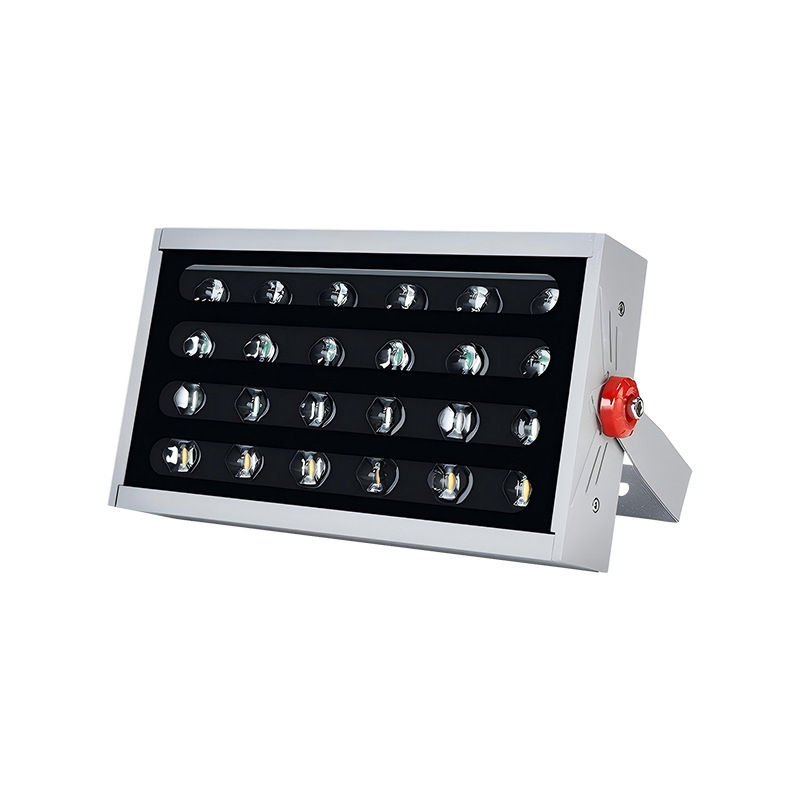 LED dugin reflektor rasvjeta, 24W, DC24V, IP65, aluminijsko kućište kvadratnog oblika, 24 LED, CRI 90, 1400 lm, 30° ugao snopa, dimenzije 315×180×87 mm, za vanjsku rasvjetu