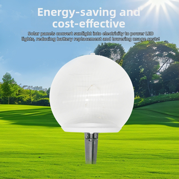 Novo solarno LED svjetlo za travnjak s bakrenom žicom, ugrađeno u tlo, kuglasto vanjsko svjetlo za dvorište