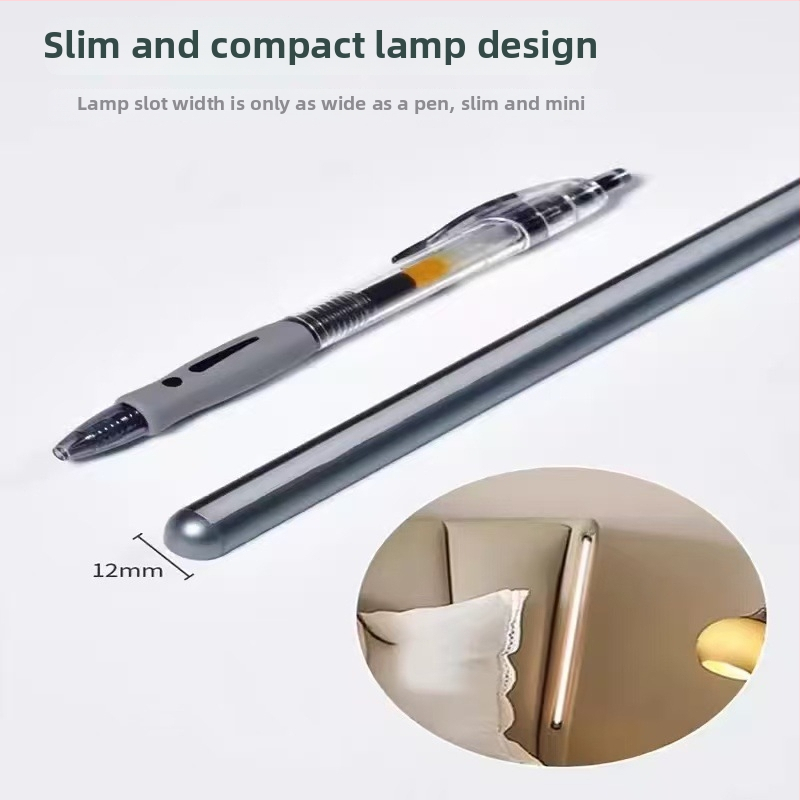 Inteligentná nočná lampička pri posteli s dotykovým spínačom, líniový dizajn, 78 cm, ľahký luxusný štýl