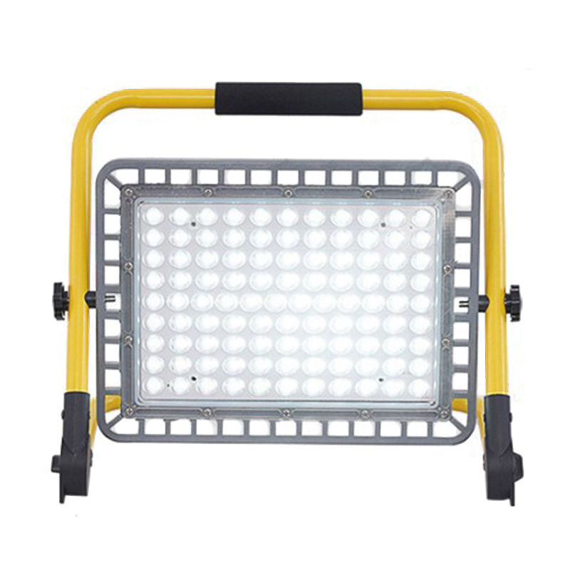 LED punjivi reflektor – vanjska vodootporna prijenosna radna svjetiljka za gradilište, 100 LED, 3000 lm, IP65