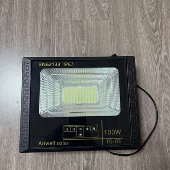 100W LED reflektor s solarnim pogonom, vanjski IP65, senzor pokreta, rasvjeta za vrt i dom