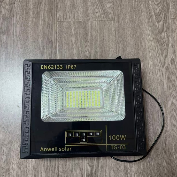 100W LED reflektor s solarnim pogonom, vanjski IP65, senzor pokreta, rasvjeta za vrt i dom