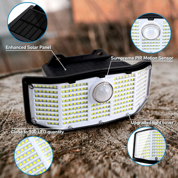 252-LED solarna zidna svjetiljka s senzorom pokreta