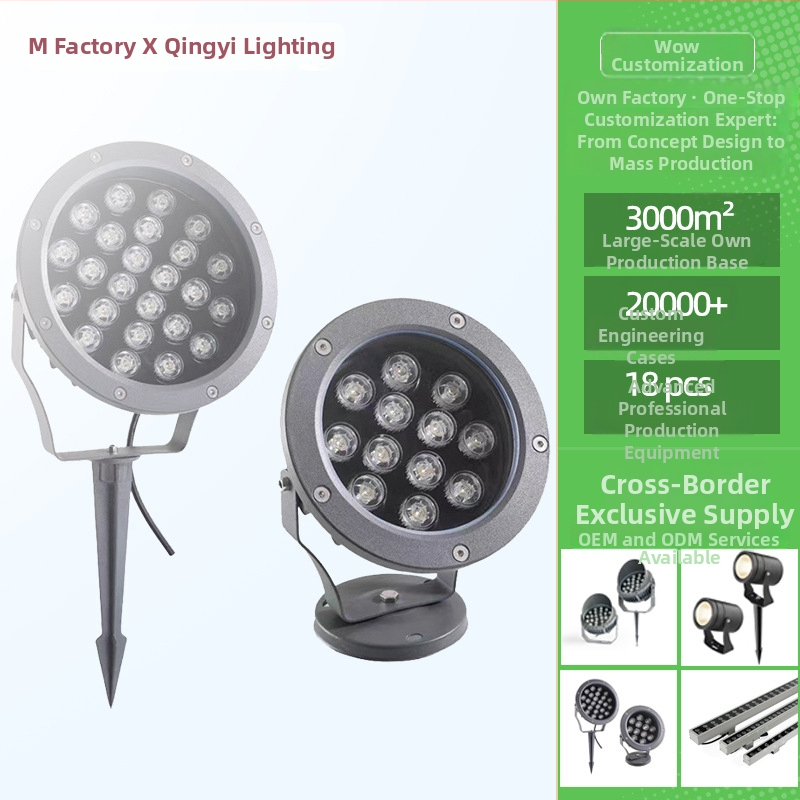LED podzemni reflektor, IP65 vanjsko osvjetljenje vrta, RGB opcije, 3W–48W