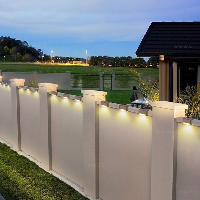 Solarsko vanjsko svjetlo za vrtne stepenice – zidno LED svjetlo za korake, vodootporno