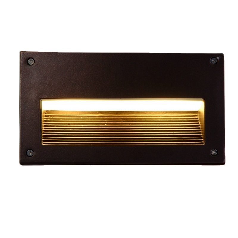 Ugradbena LED svjetiljka za stepenice, kutna zidna LED lampa, vanjska 3W vodootporna