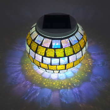 Solarna zidna lampa za vrt – LED dekorativna svjetiljka u staklenu posudu za vanjsku upotrebu