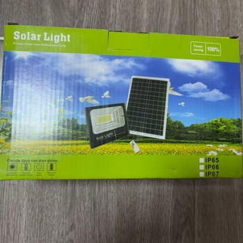 200W vanjski solarni reflektor, Tb serija, IP65, LED panel s efektom zvjezdanog neba, 350×350 mm, daljinsko upravljanje