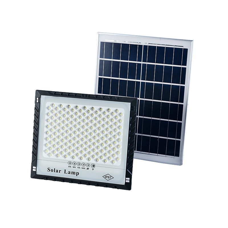 200W vanjski solarni reflektor, Tb serija, IP65, LED panel s efektom zvjezdanog neba, 350×350 mm, daljinsko upravljanje