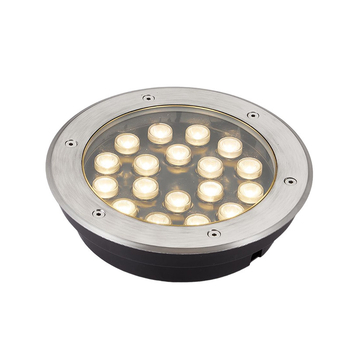 LED ενσωματωμένο υπερ-λεπτό υπόγειο φως εξωτερικού χώρου, αδιάβροχο φως εδάφους για πάρκα και πλατείες, κυκλικό κεντρικό φως