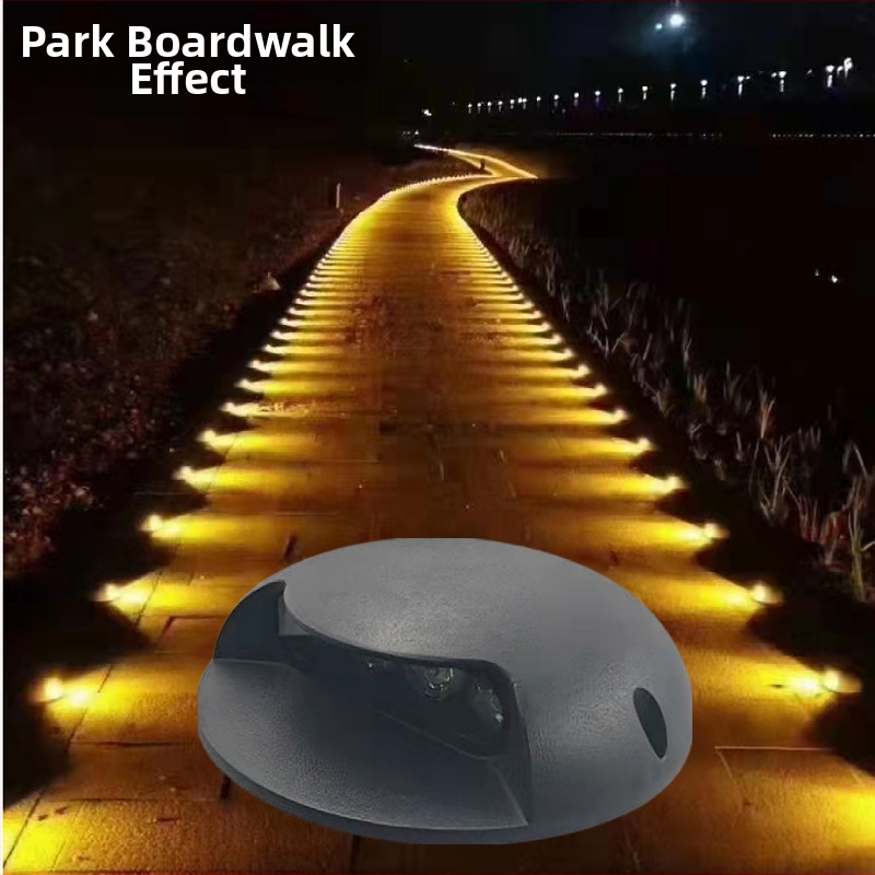 Kültéri LED ösvényfény parkokhoz és tájképi útvonalakhoz, RGB DMX512 színváltó világítás, IP66 alumínium ház