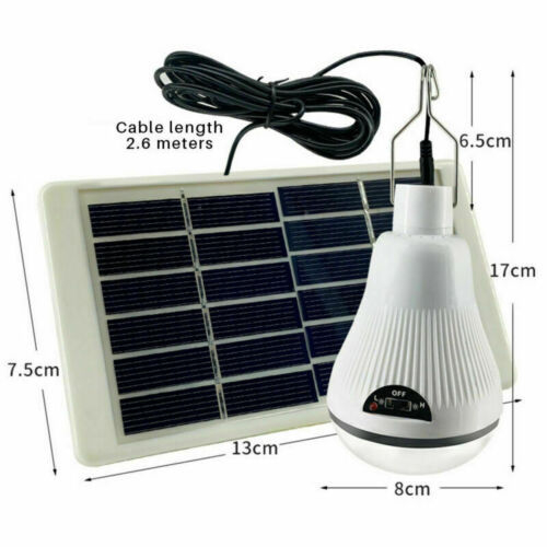 Solarna punjiva LED žarulja za nuždu s kukom za vanjsku upotrebu – kampiranje i vrt