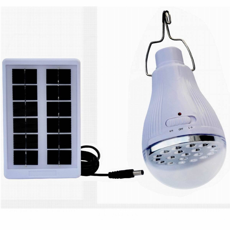 Solarna punjiva LED žarulja za nuždu s kukom za vanjsku upotrebu – kampiranje i vrt