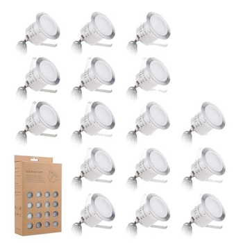 Vanjsko LED podno osvjetljenje za dvorište, podzemno osvjetljenje, svjetlo za stepenice, ugradno zidno dekorativno svjetlo, osvjetljenje puta, IP67, 270° snop svjetla, dimmable i promjenjiva boja