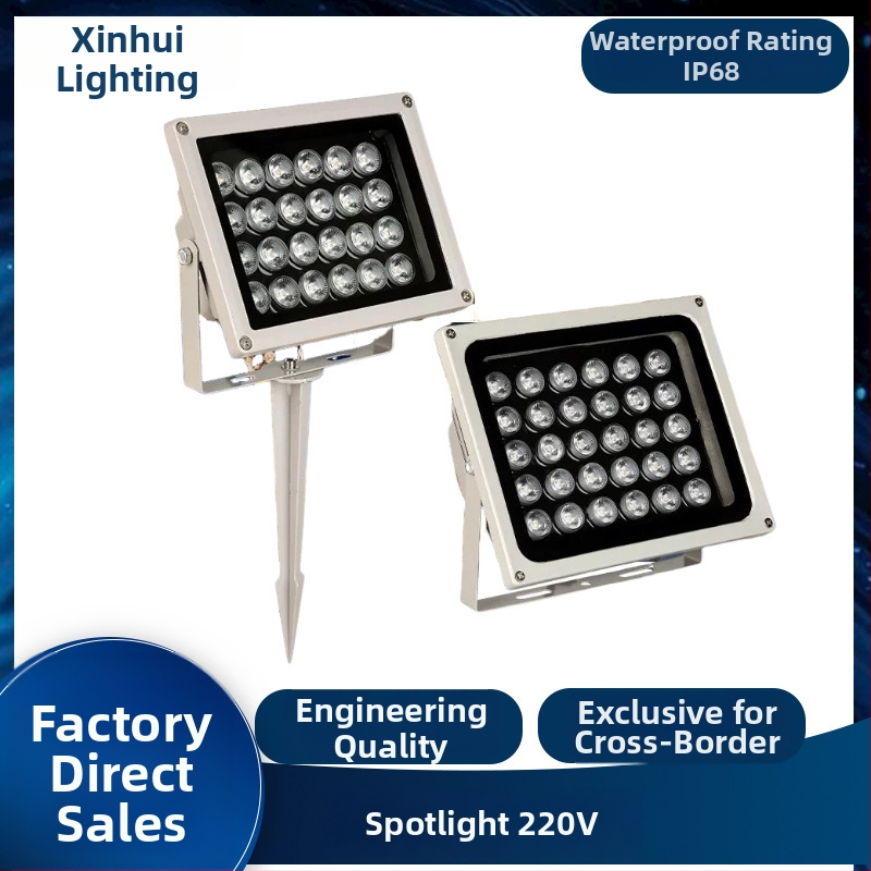 LED vanjski floodlight – vodootporan reflektor za zidove, drveće i vrt, krajobronsko osvjetljenje, 12V, IP65, visoka svjetlost, 6–100W