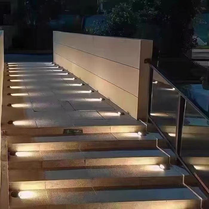 LED vanjska rasvjeta za staze, vodootporna, svjetlo za stepenice u obliku kornjačje ljuske, ugrađeno u tlo