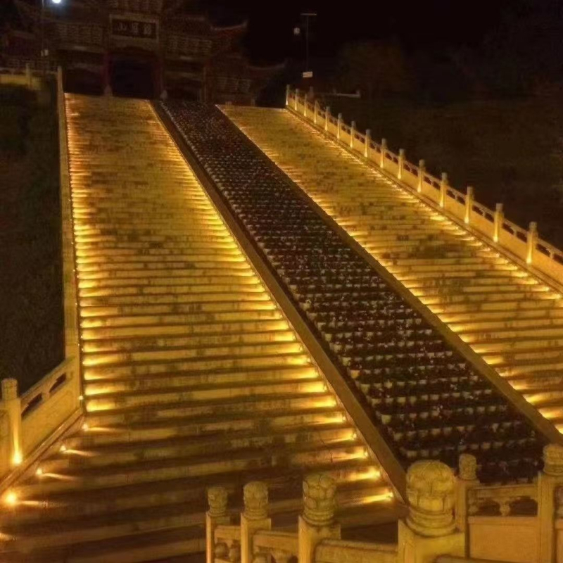LED vanjska rasvjeta za staze, vodootporna, svjetlo za stepenice u obliku kornjačje ljuske, ugrađeno u tlo
