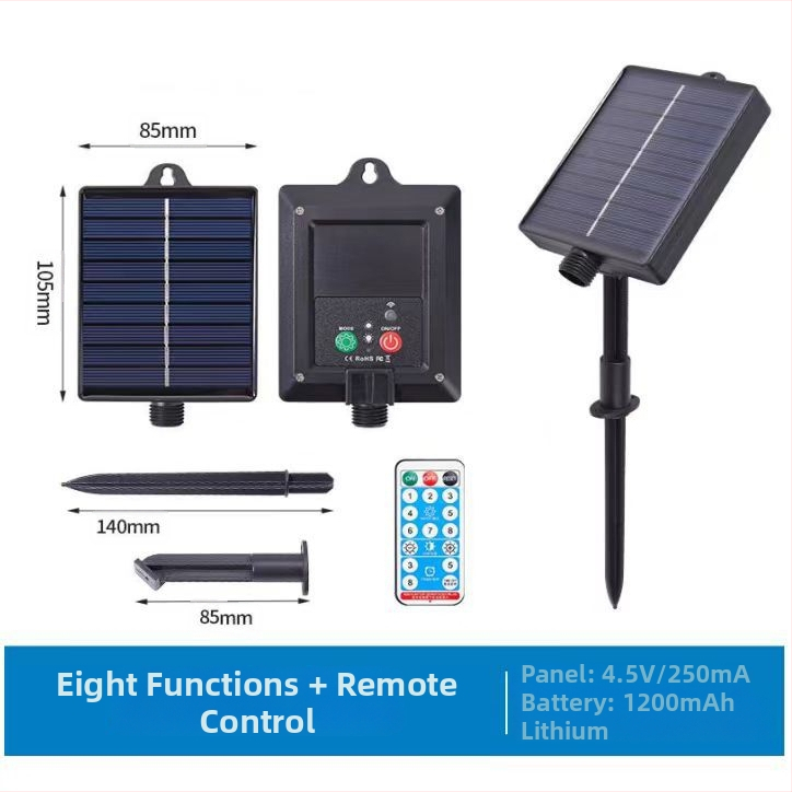 Solarni panel za kućnu upotrebu s daljinskim upravljačem 24V, USB punjačem i vanjskim LED svjetlima, komplet konektora za transformator