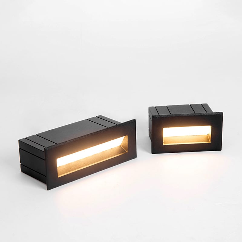 LED ugrađeno kutno zidno svjetlo za vanjske stepenice – aluminijsko, vodootporno