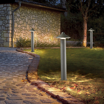 LED vanjska vodootporna svjetiljka za travnjak, moderan vrt, aluminijska rasvjeta krajolika s jednom glavom