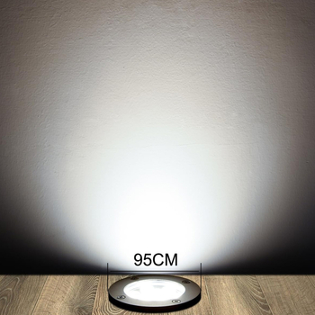 9x1W υπόγειο LED φως, αδιάβροχο IP68, για πλατείες κήπων και τοπία, DC12/24V, φως σκαλιών