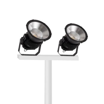LED rasvjetni projekcijski floodlight 400W za vanjsku upotrebu IP65, crno aluminijsko kućište, 400 LED (SMD3030), 220V, kut zrake 25°/60°/90°, pogodan za gradilišta i luke