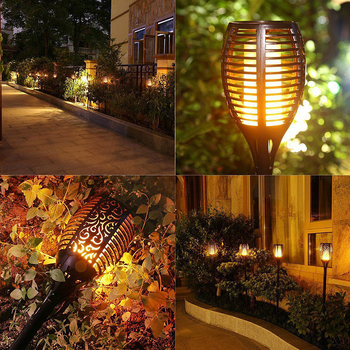 Solne LED lampe u obliku plamena za travnjak i vrt