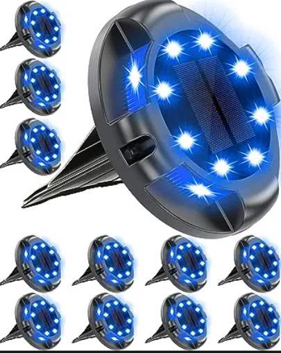 Solarna podzemna lampa s bočnim osvjetljenjem za vanjsku okućnicu i travnjak