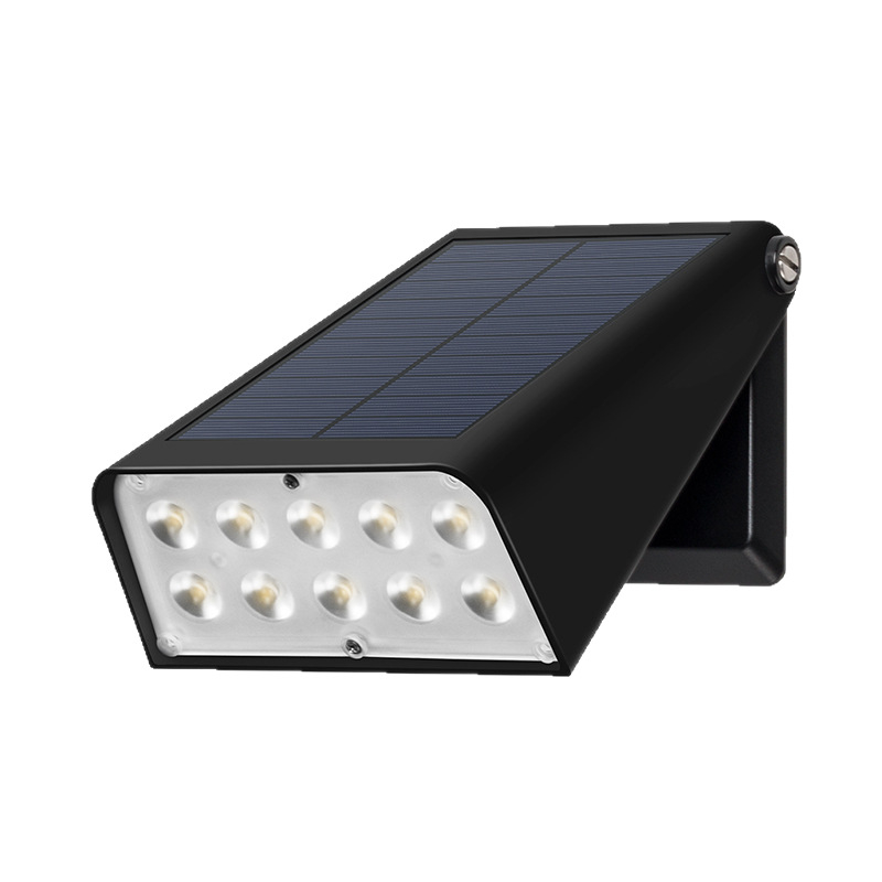 Solarna zidna svjetiljka za vrt s LED-projektorom, IPX5 vodootporna, automatsko uključivanje pri sumraku, vanjsko dvorišno osvjetljenje