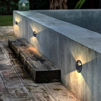 Vanjsko LED svjetlo za stepenice u parkovima i šetnicama — vodootporno ugrađeno svjetlo, jednostrano i dvostrano osvjetljenje