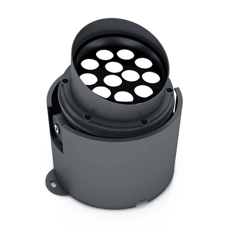 LED floodlight s podesivim kutem za vanjsku rasvjetu, osvjetljenje drveća i stupova, višebojni reflektor, IP67, model Eyst-7635