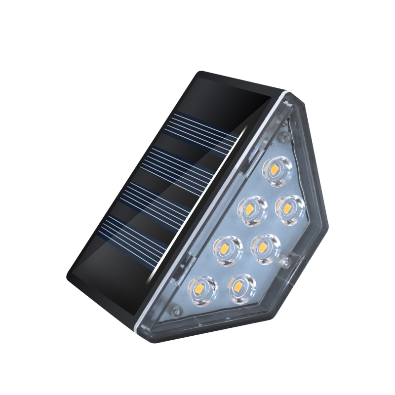 Solarna vanjska rasvjeta za vrt, 7 LED, svjetla za stepenice u četiri ugla, terasa i dekorativno osvjetljenje vrta
