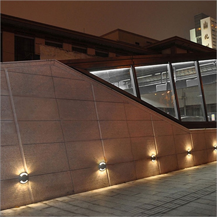 LED vanjska ugrađena svjetiljka za stepenice, nehrđajući čelik, vodootporna, 1W/3W, prozirno kućište