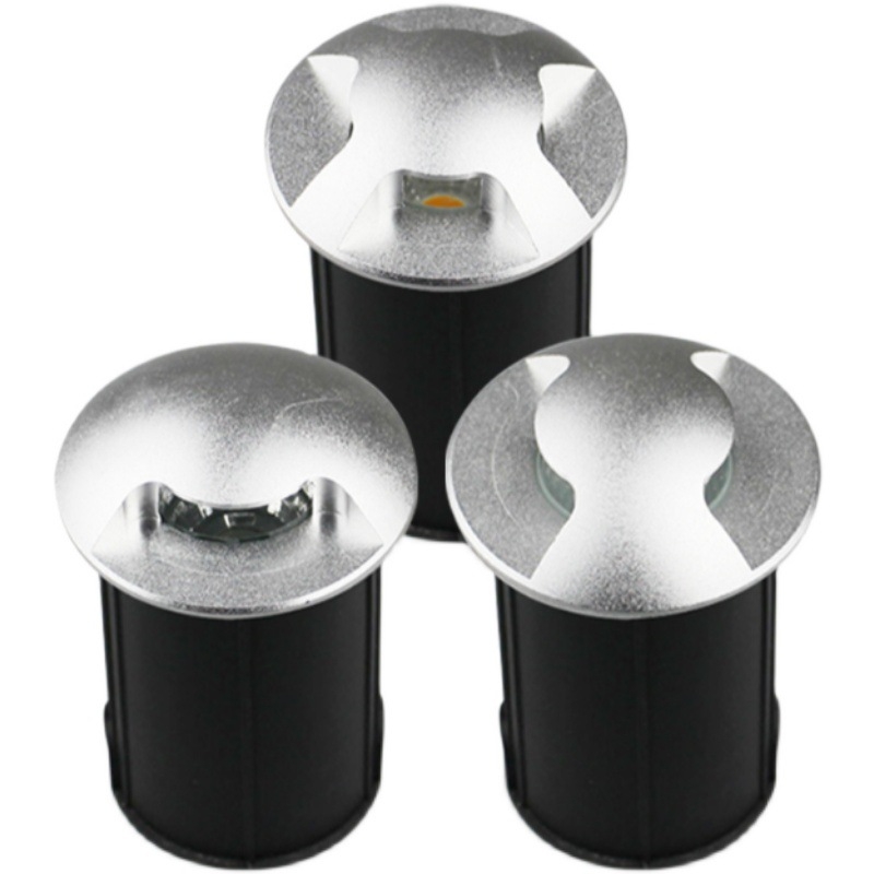 LED vanjska ugrađena svjetiljka za stepenice, nehrđajući čelik, vodootporna, 1W/3W, prozirno kućište