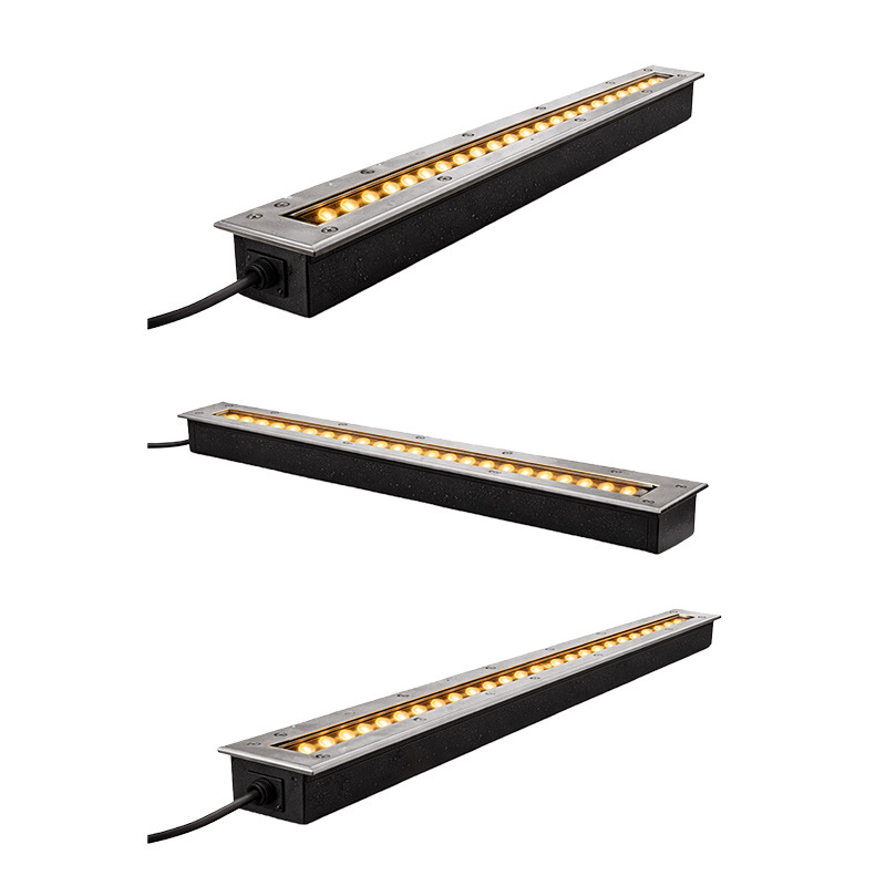 LED podzemno svjetlo, kvadratnog oblika, 24V, 18W, nehrđajući čelik, IP65, vanjsko krajinsko osvjetljenje
