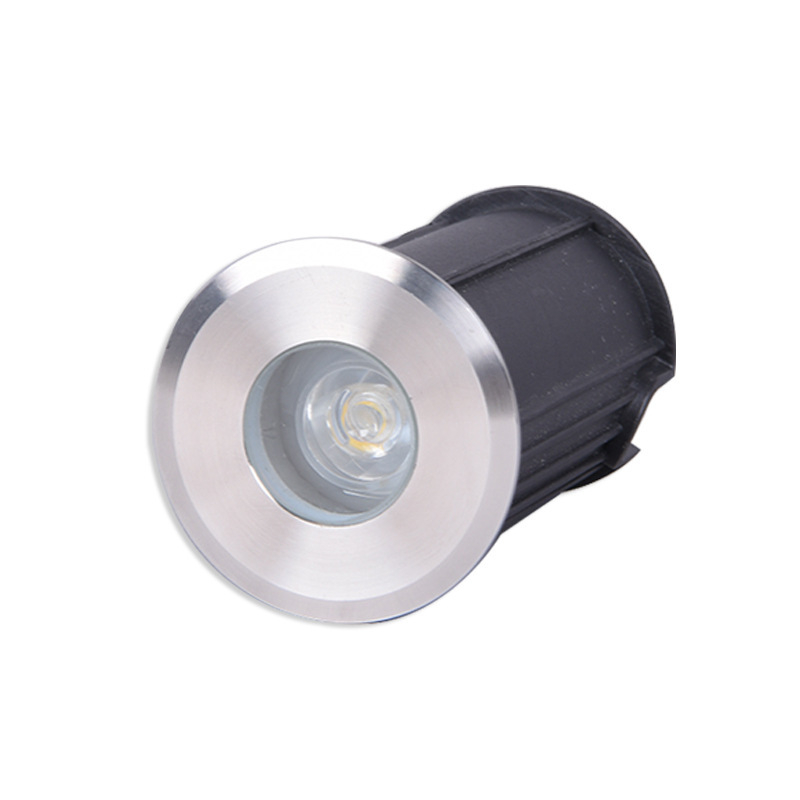 Mini podzemna LED svjetiljka, ugrađena u tlo, vanjska vodootporna, 1W, 12V/24V/220V, topla bijela 3000K, osvjetljenje stepenica