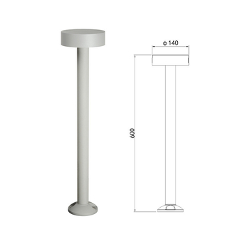 LED moderna rasvjeta krajolika dvorište – vanjska, IP65, aluminij, 2x5W