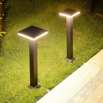 LED vanjska vodootporna svjetiljka za travnjak, moderna dvorišna rasvjeta vrt i krajolik, kućište od aluminija, IP55, 12W