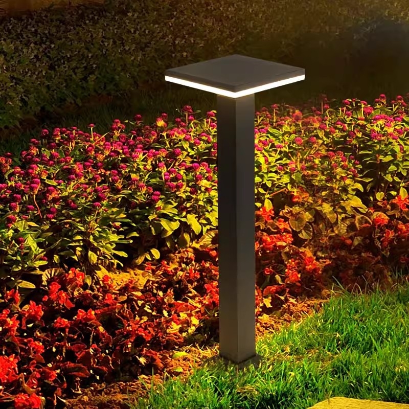LED vanjska vodootporna svjetiljka za travnjak, moderna dvorišna rasvjeta vrt i krajolik, kućište od aluminija, IP55, 12W